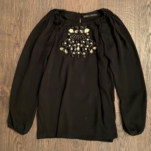 NWT- Zara blouse with jewels